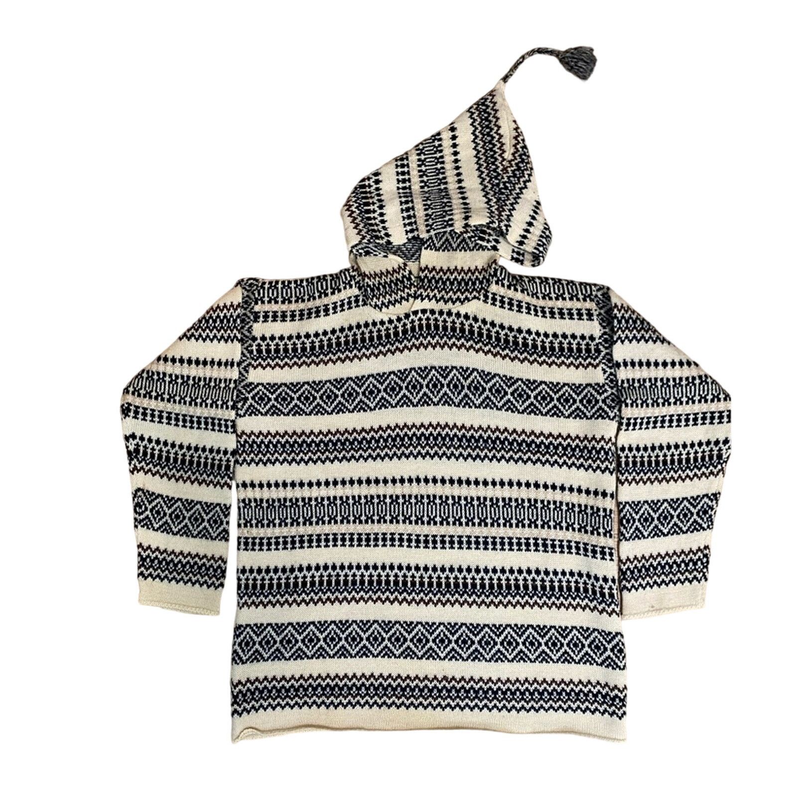 Anthropologie Anthropologie Hooded Sweater Med Wool Nordic Cabincore Boho Size M / US 6-8 / IT 42-44 - 2 Thumbnail