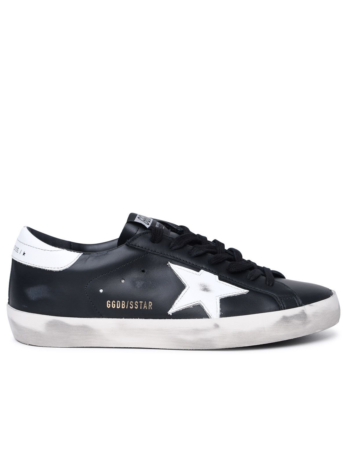 GOLDEN GOOSE 'Super-Star Classic' Black Leather Sneakers