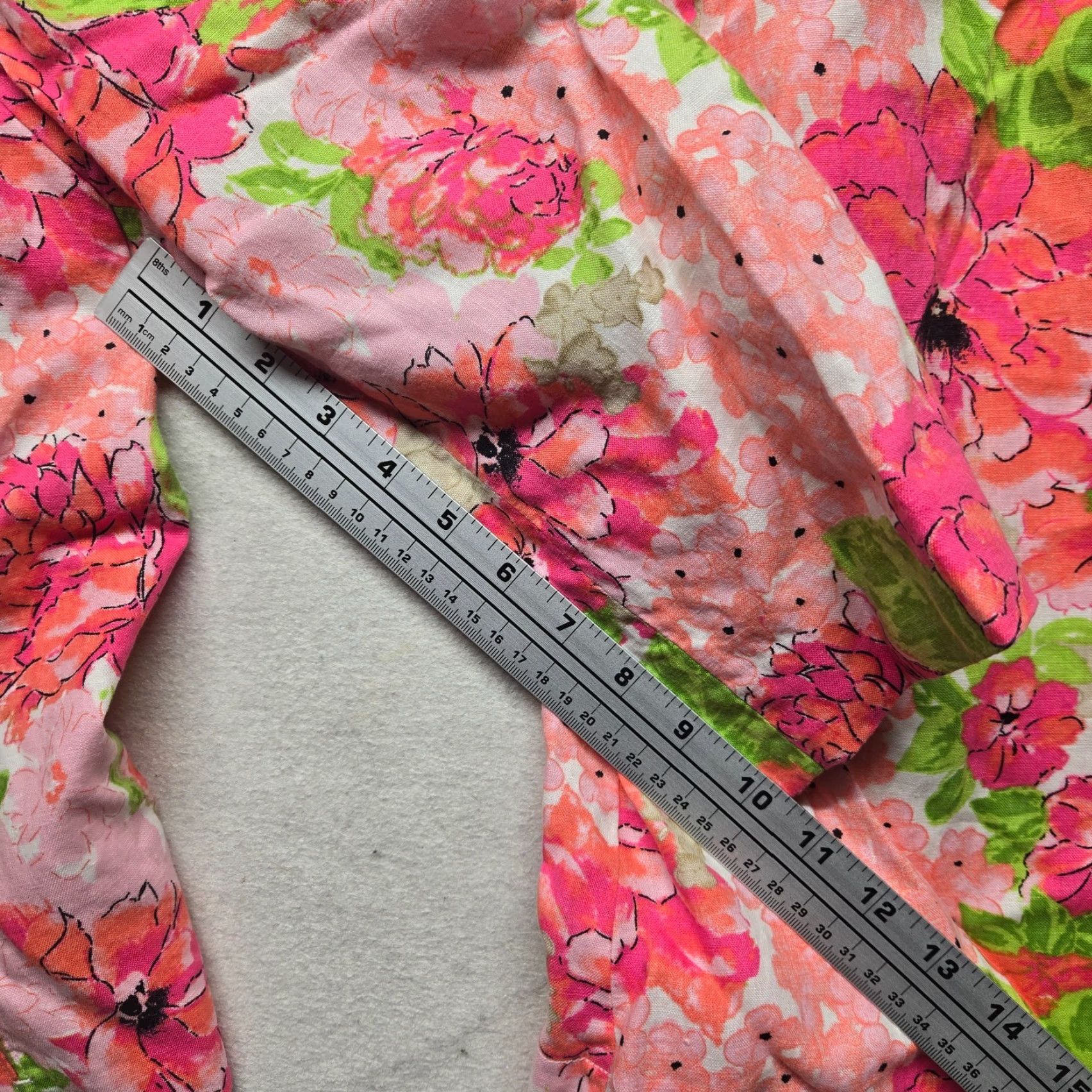 Vintage Kim Rogers Jacket Skirt Floral Flower Open Front Lined Adult Women's Petite PXL Size 40" / US 18 - 5 Thumbnail