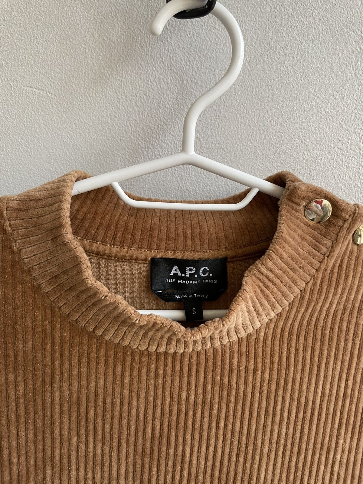 A.P.C. A.P.C. APC Rue Madame Paris Remy Corduroy Sweater Sweatshirt Size S / US 4 / IT 40 - 3 Thumbnail