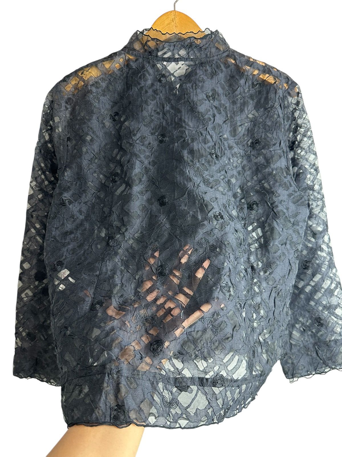 Beauty Beast RARE ROSASE CLUB TRANSPARENT SHIRT ISSEY MIYAKE YOHJI STYLE Size US M / EU 48-50 / 2 - 9 Thumbnail