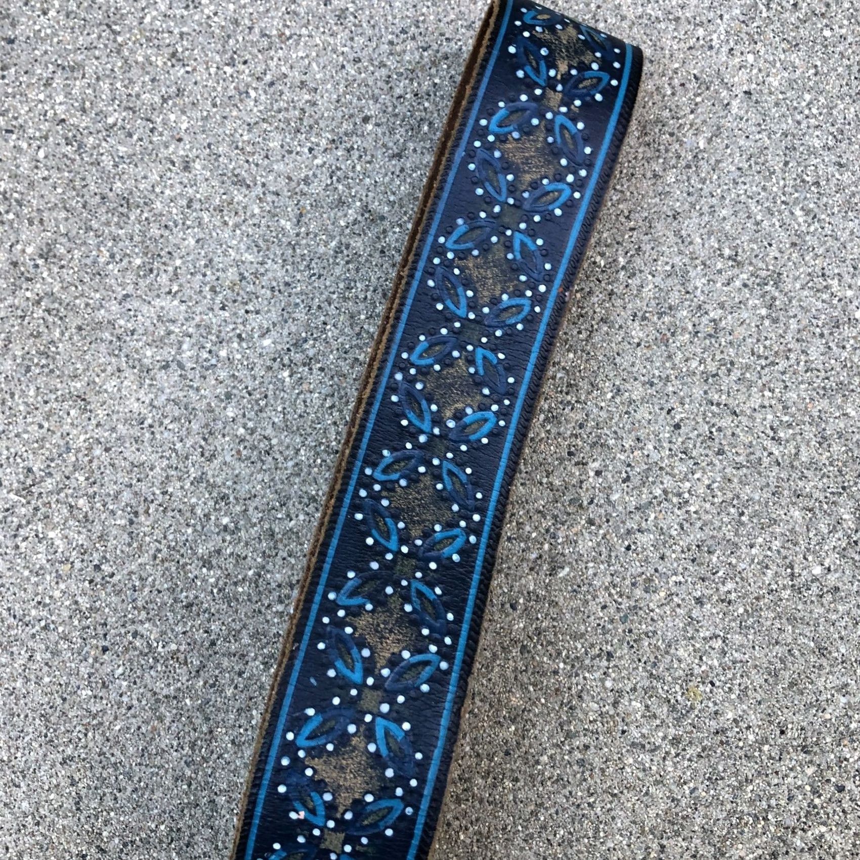 Lucky Brand LUCKY BRAND Belt Women's XL Blue Leather Waist Length: 45" Size ONE SIZE - 7 Thumbnail