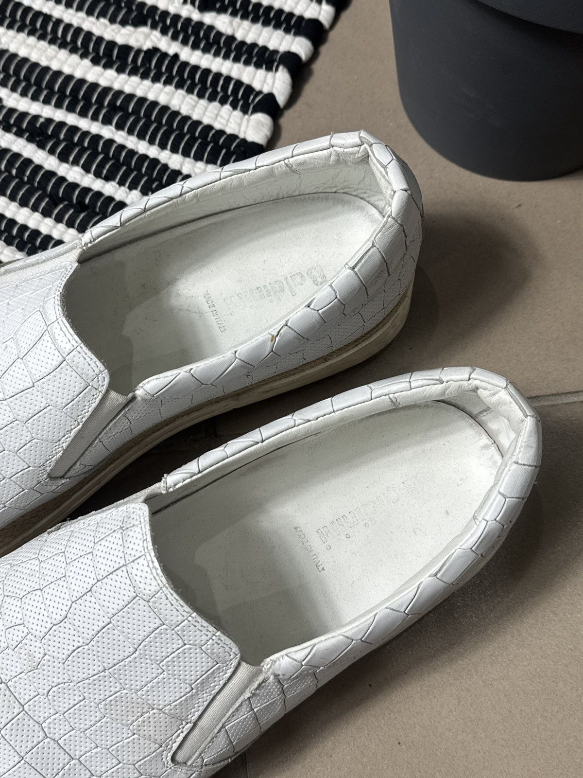 Baldinini VINTAGE BALDININI LEATHER SLIPONS Size US 12 / EU 45 - 3 Thumbnail
