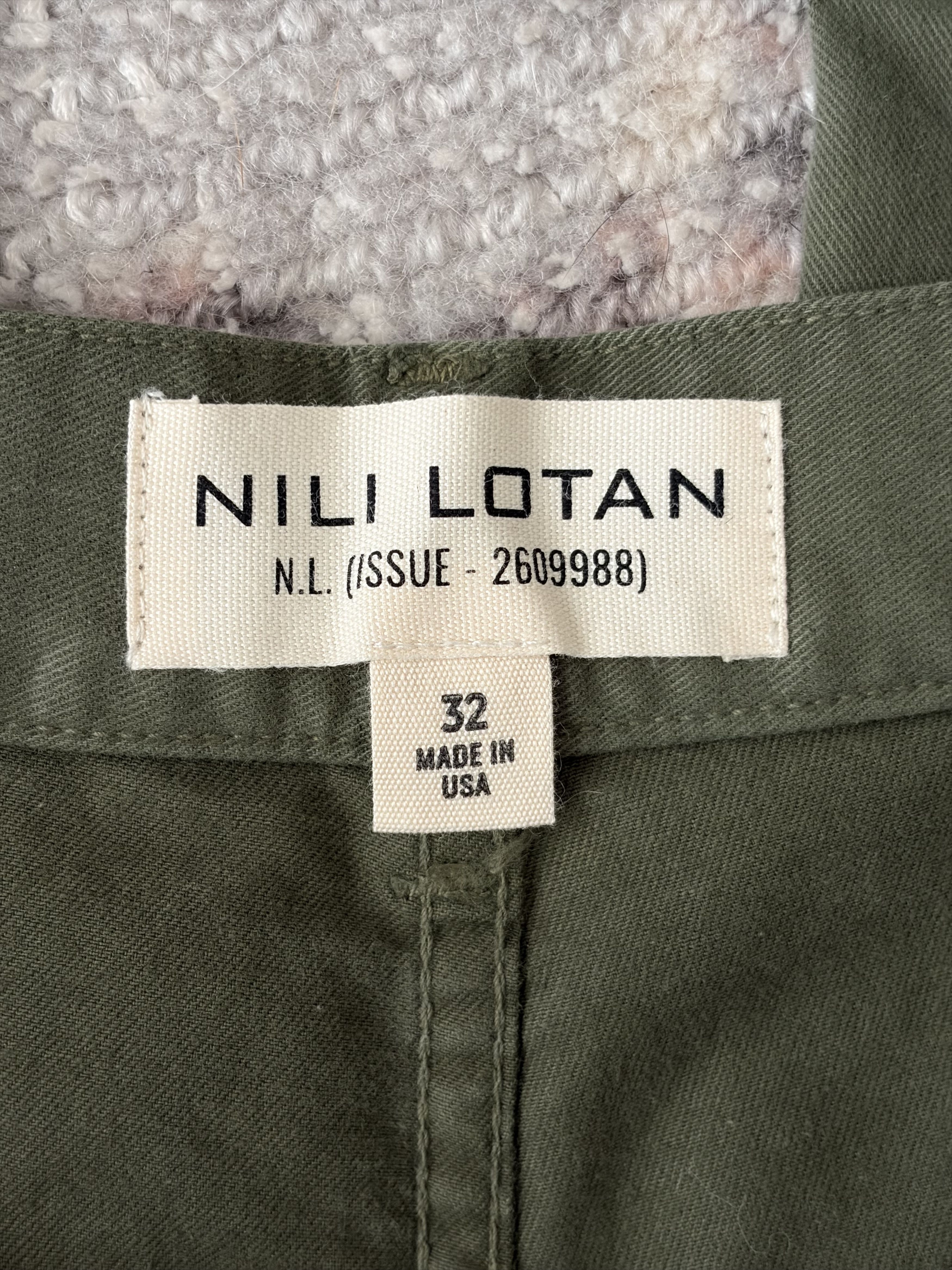 Other Nili Lotan Carpenter Trousers - Olive Size US 32 / EU 48 - 8 Thumbnail