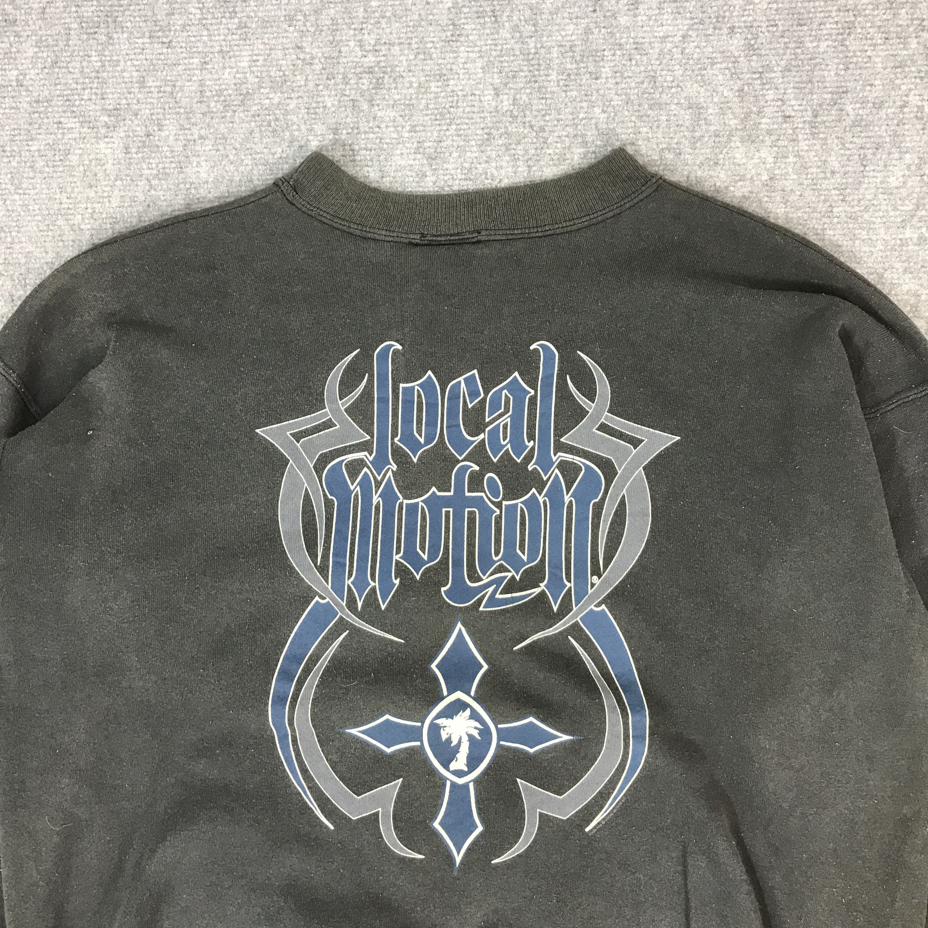 Vintage Locol Motion Gothic Black faded Style sweatshirts Size US L / EU 52-54 / 3 - 4 Thumbnail