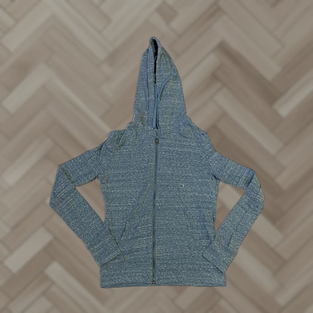 Vintage Aéropostale Womens Blue Full Zip Hooded Jacket Pockets Light Medium Size M / US 6-8 / IT 42-44 - 1 Thumbnail
