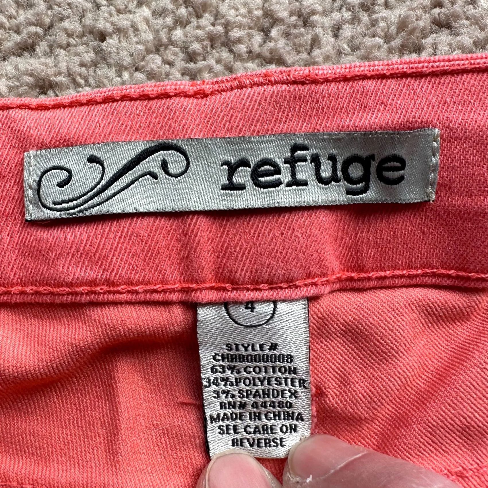 Pinko Refuge Jeans Womens 4 Pink Mid Rise Jegging Tapered Leg Size 27" / US 4 / IT 40 - 5 Thumbnail