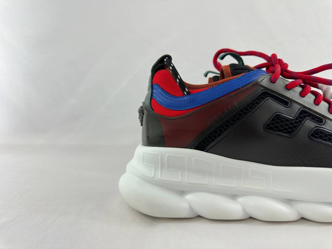 Versace Versace Chain Reaction Red Blue Black Sneakers Size US 11 / EU 44 - 2 Thumbnail