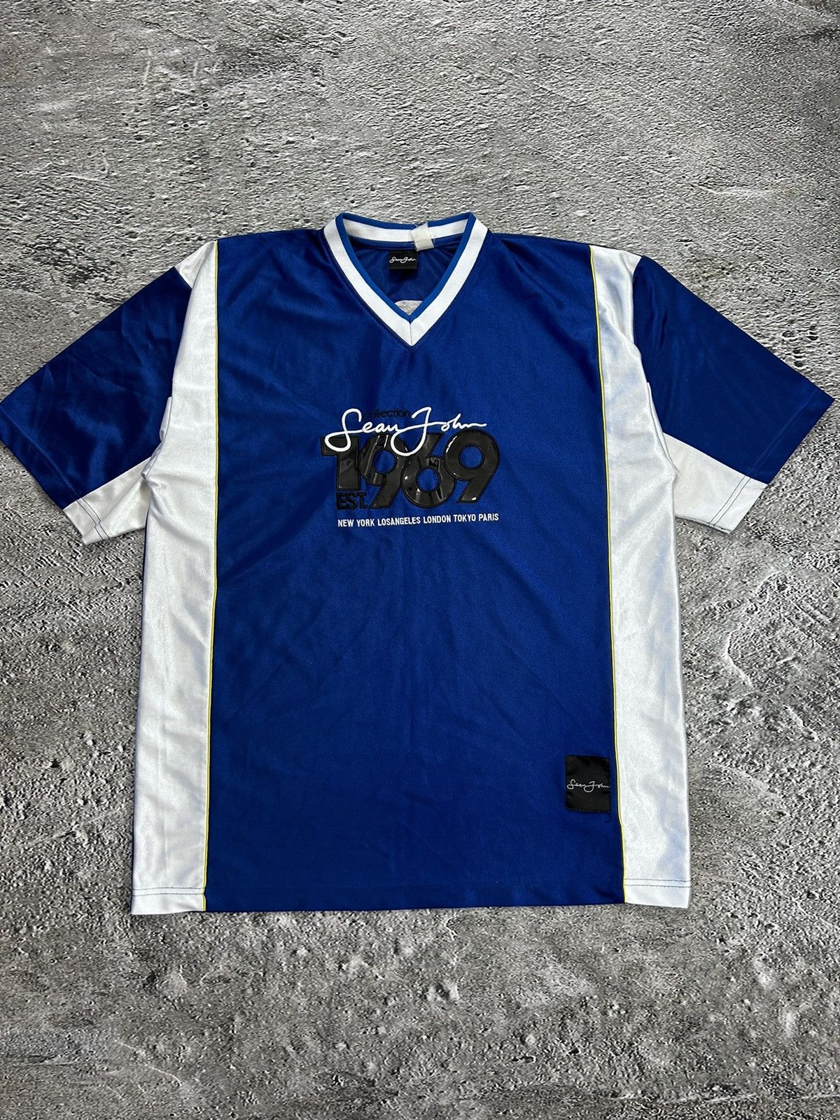 Vintage Sean John 1969 Jersey blue t-shirt