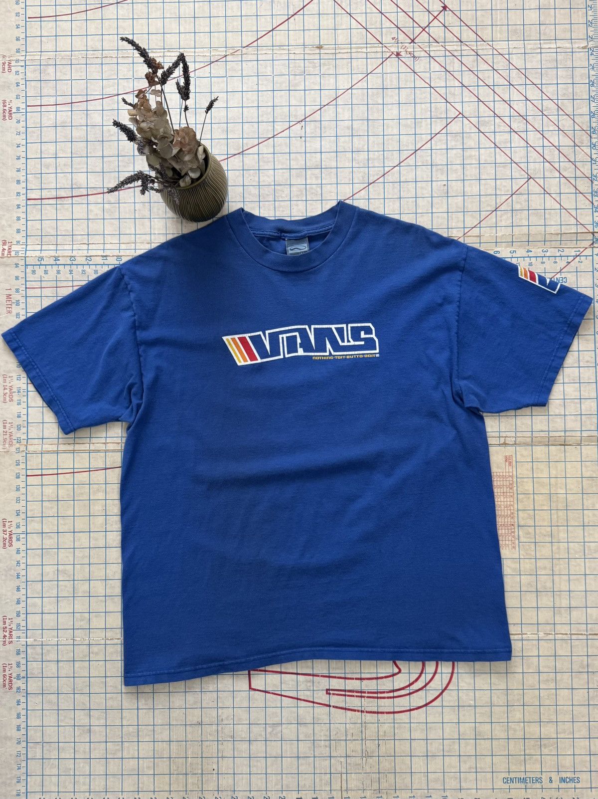 Vans × Vintage Vintage 90’s Y2K Vans Nothing To It Tee Blue Mens Size XL Size US XL / EU 56 / 4 - 1 Thumbnail