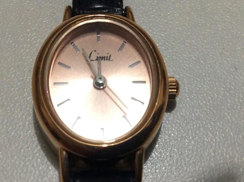 Designer limit ladies rose gold dial black leather strap Size ONE SIZE - 1 Thumbnail