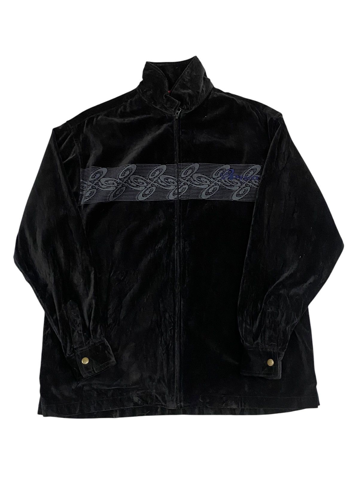 Vintage Vintage Piko Hawaiian Underground Wear Velvet Jacket Size US L / EU 52-54 / 3 - 1 Thumbnail