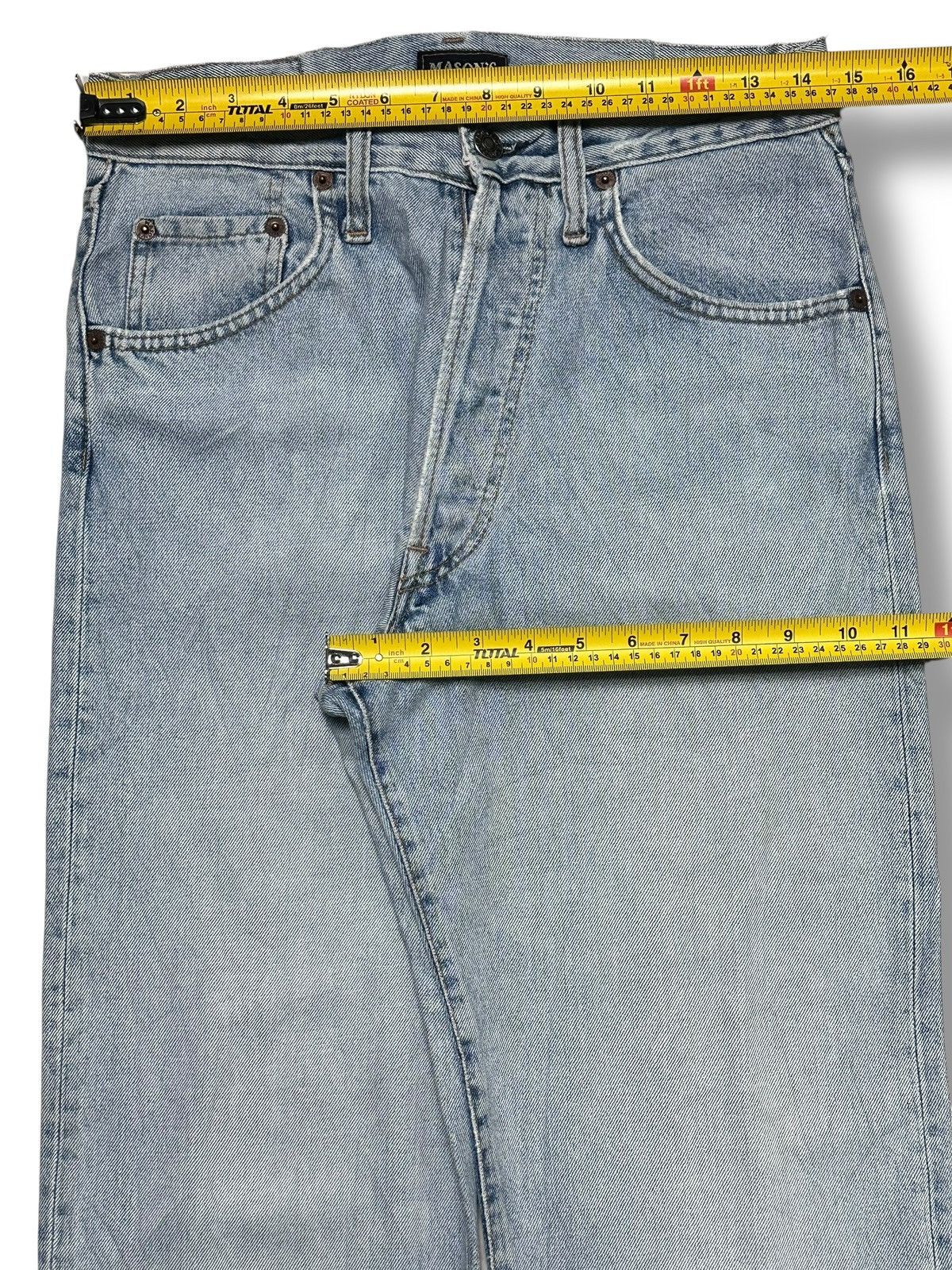 Mason's Vintage MASON’S “Silverstone” Straight Jean With Faded Wash Size US 29 - 14 Thumbnail