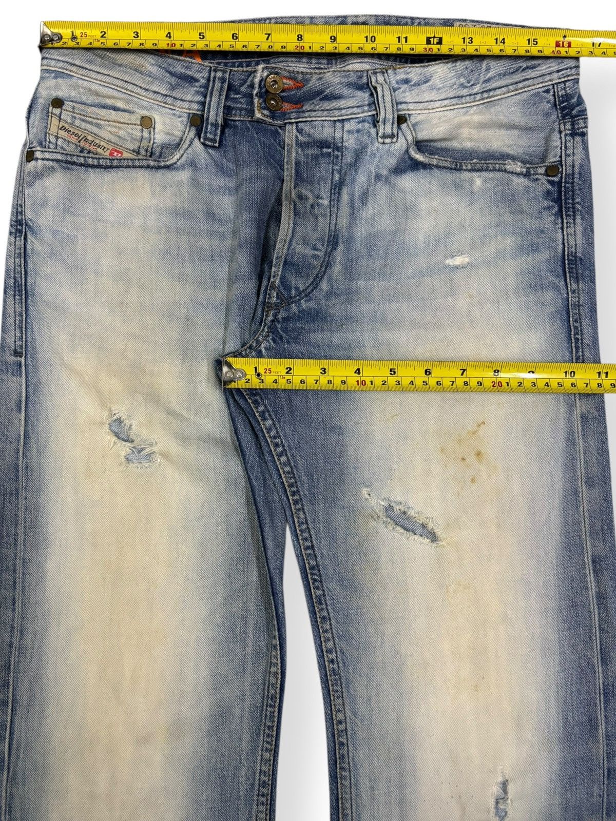 Diesel Vintage Diesel Viker-R-Box Dirty New Age Mud Wash Jeans Size US 32 / EU 48 - 14 Thumbnail