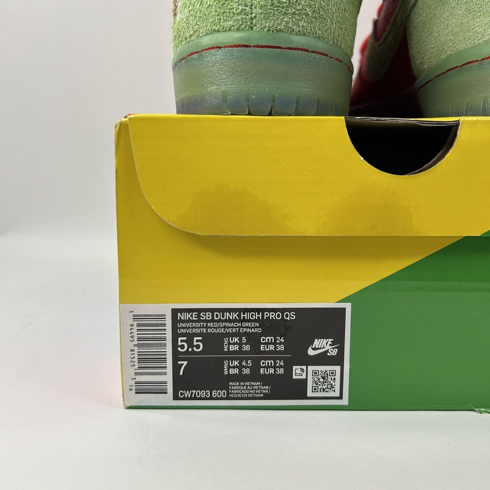 Nike Nike Dunk High SB “Strawberry Cough” 2024 Size US 7 / IT 37 - 5 Thumbnail
