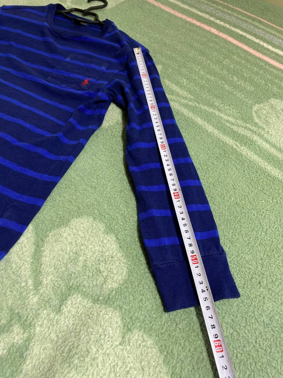 Polo Ralph Lauren × Vintage Vintage Polo Ralph Lauren Rugby Sweatshirt Striped Baggy 90s Size US S / EU 44-46 / 1 - 9 Thumbnail
