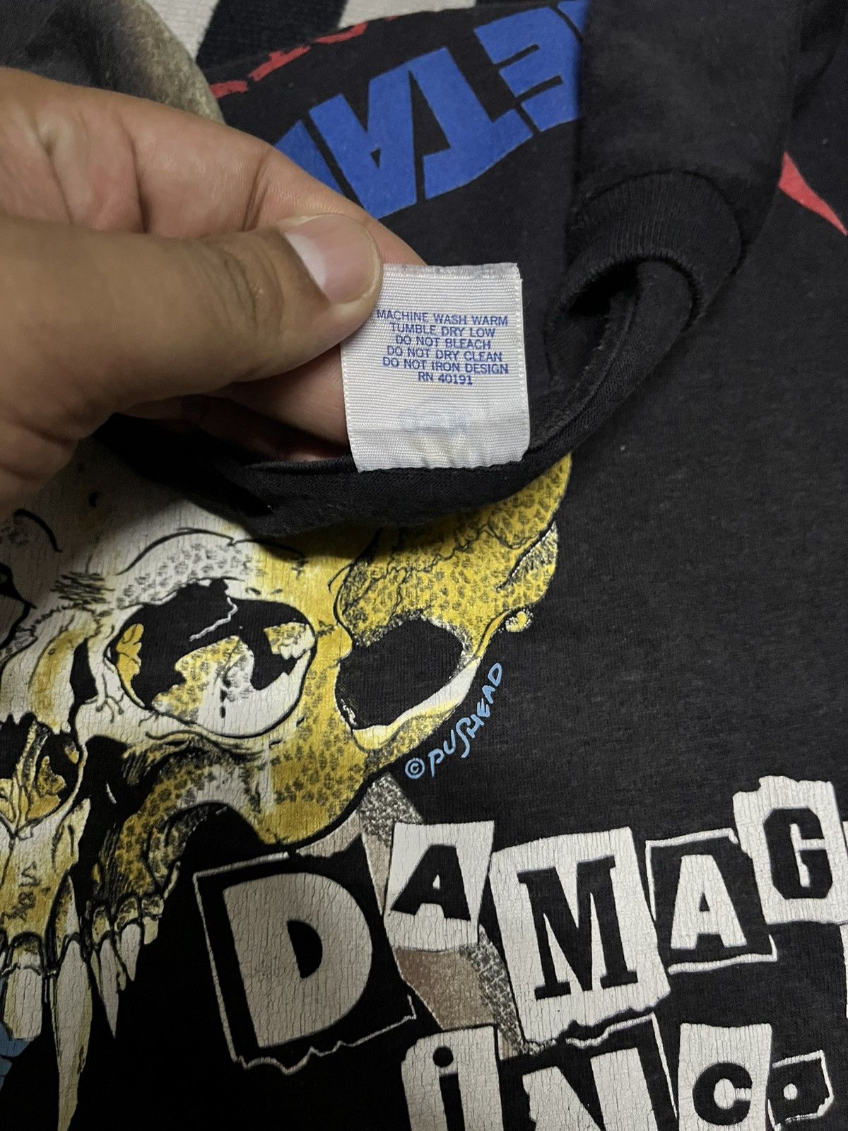 Band Tees Vintage 2000’s Metallica No Leaf Clover Pushead Size US L / EU 52-54 / 3 - 5 Thumbnail