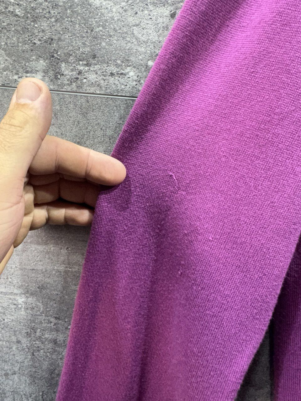 Prada Prada Merino Cotton Wool Purple Sweater Size US L / EU 52-54 / 3 - 9 Thumbnail