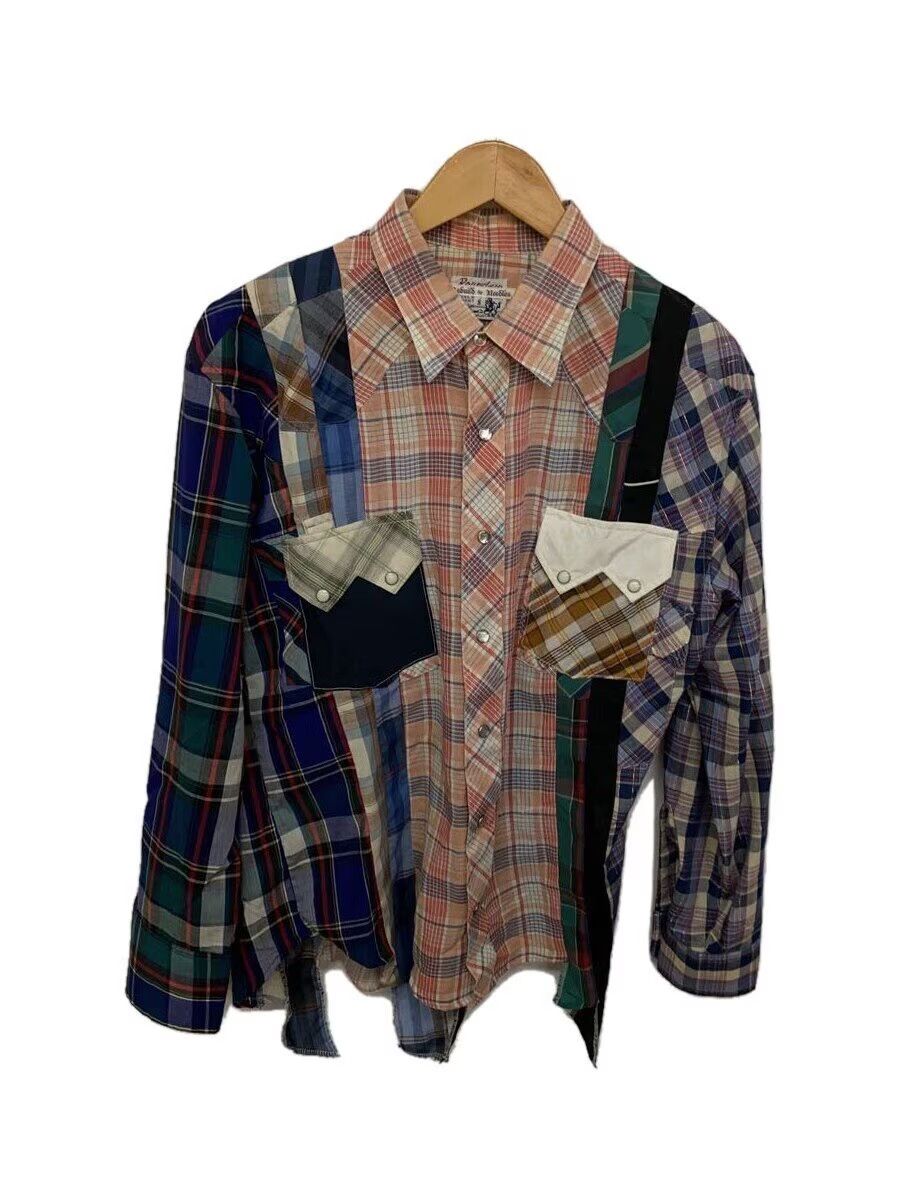 Needles Reconstructed Rebuild Flannel Button Shirt Size US S / EU 44-46 / 1 - 1 Thumbnail