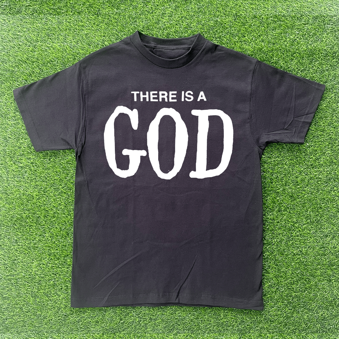 Vintage THERES A GOD TSHIRT Size US S / EU 44-46 / 1 - 1 Preview