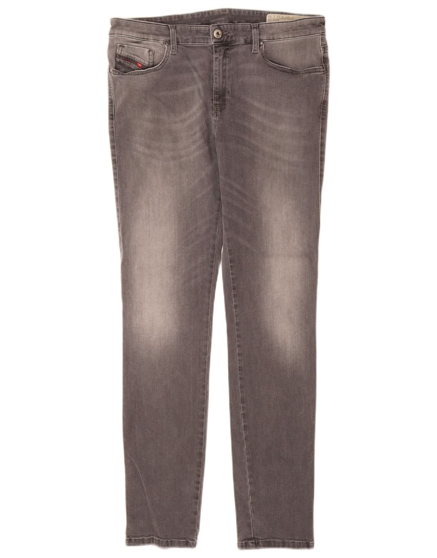 Diesel Womens Skinzee Regular Super Slim Skinny Jeans W32 L30 Grey Size 24" / US 00 / IT 34 - 1 Thumbnail