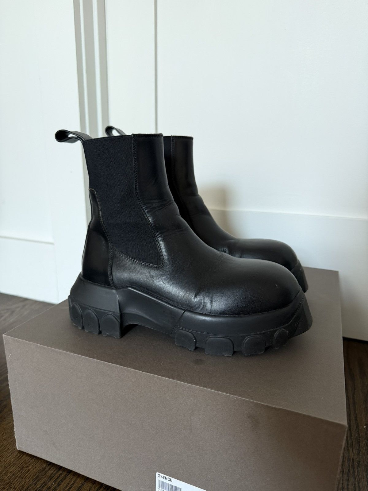 Rick Owens Rick Owens Beatle Bozo Tractor Boots Black Size US 6 / IT 36 - 3 Thumbnail