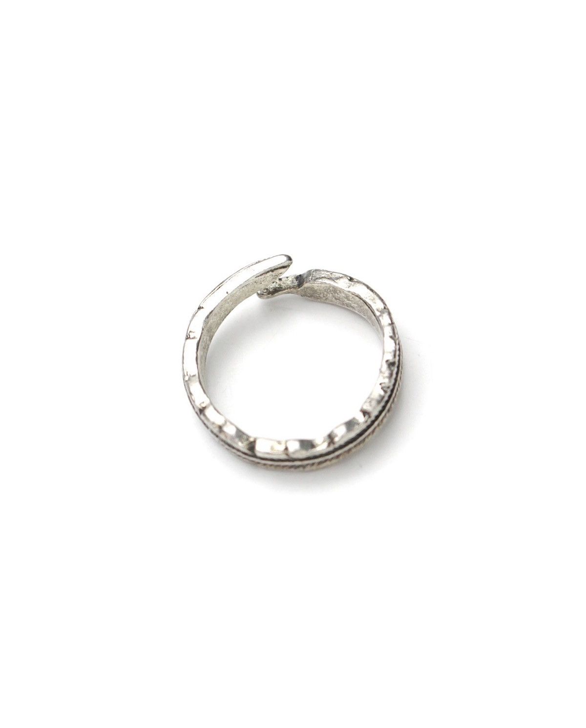 Vintage 2000S JAPANESE MADE NAVAJO FEATHER SILVER PLATED RING Size ONE SIZE - 4 Thumbnail