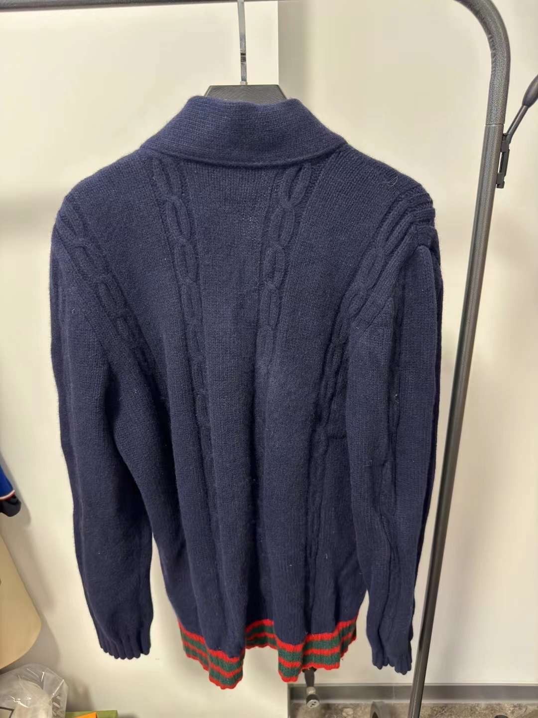 Gucci Gucci Red and green striped cardigan sweater 2501-Nextarrow Size US XL / EU 56 / 4 - 2 Thumbnail