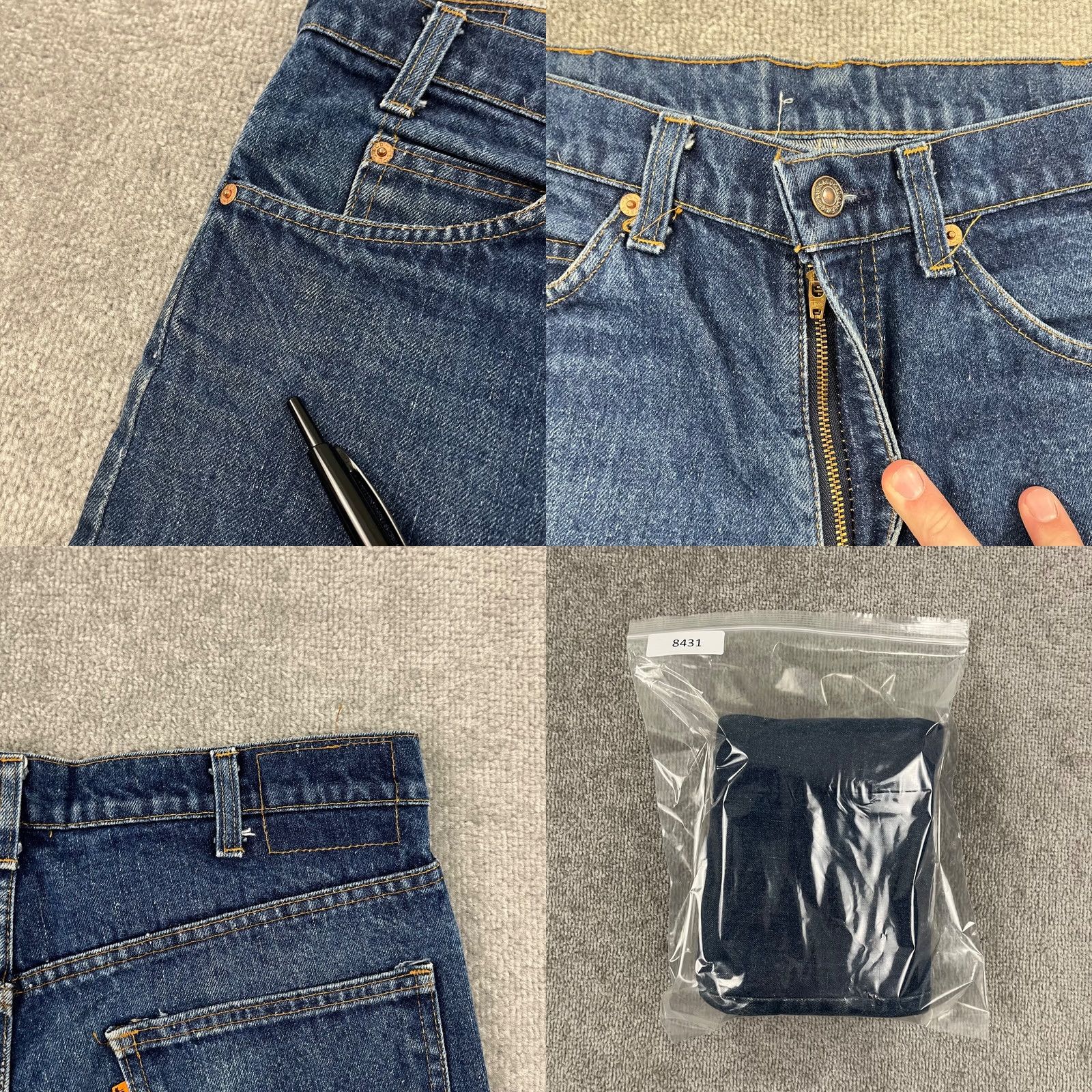 Levi's VINTAGE Levi's Jeans Mens 32 x 29 Slim Straight Blue Denim USA Made 90s Retro Orange Tab Mens Size US 32 / EU 48 - 8 Thumbnail