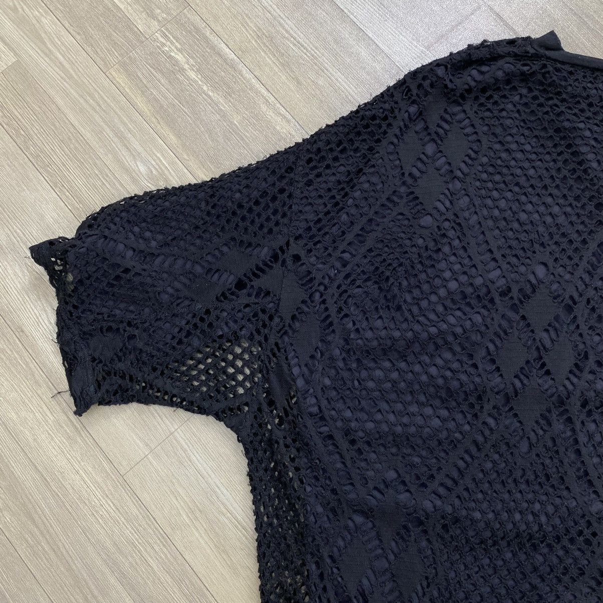 Yohji Yamamoto 2000s Y’s by Yohji Yamamoto Japan Knit Mesh Overlay T-Shirt Size US M / EU 48-50 / 2 - 11 Thumbnail