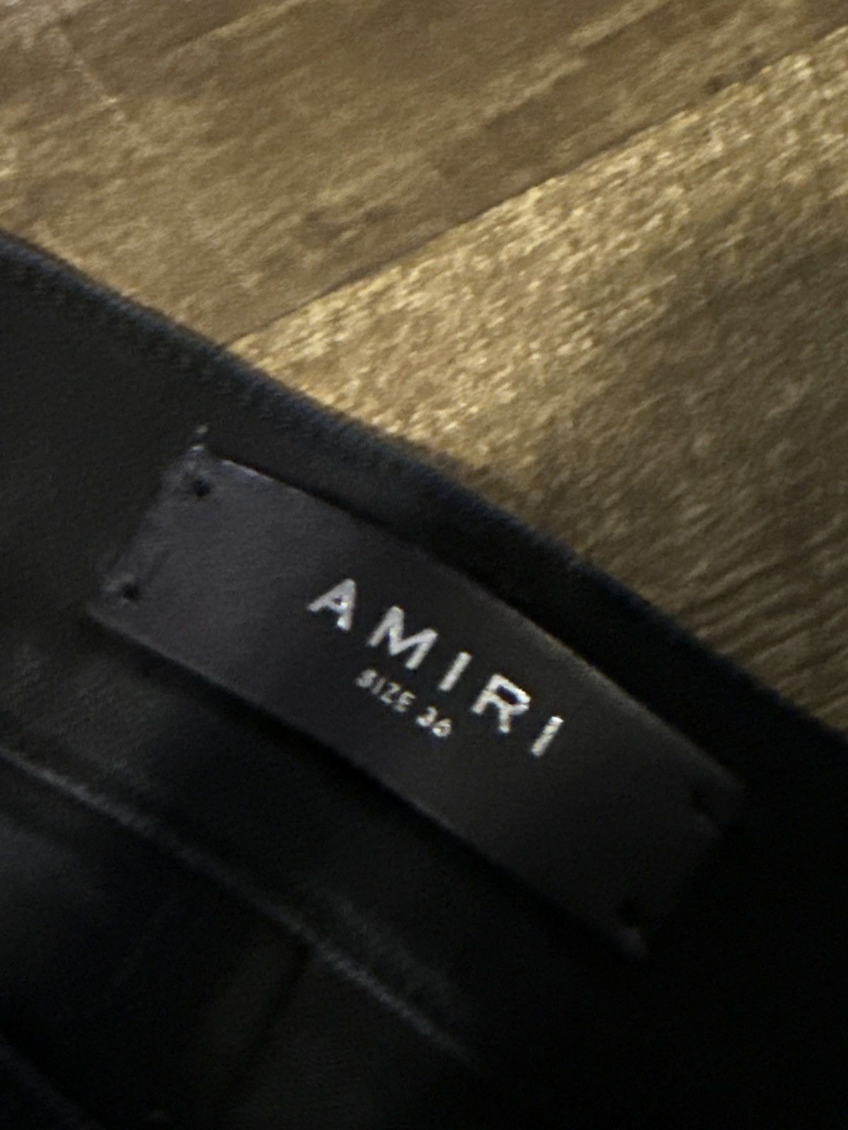 Amiri Amiri Paint Drip Logo jean ‘Aged Black’ Size US 36 / EU 52 - 3 Thumbnail