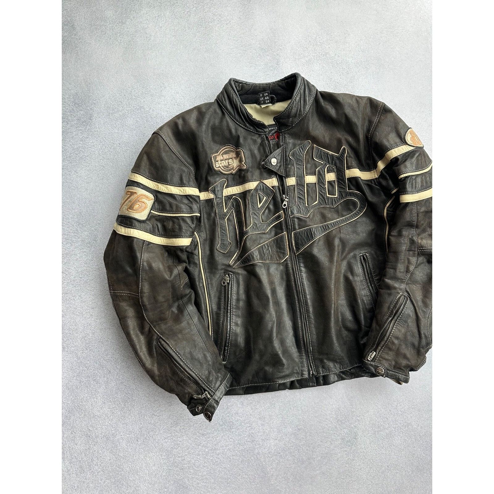 Vintage VTG Held Racing Leather Jacket Punk Faded Brown Moto Y2K Size US M / EU 48-50 / 2 - 2 Thumbnail