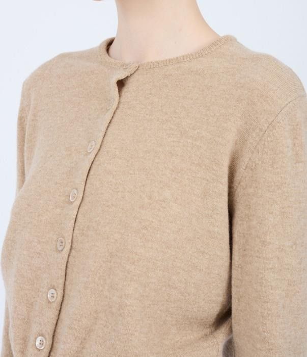 Maison Margiela o1bcso1str0526 Wool Knit Cardigan in Beige Size XS / US 0-2 / IT 36-38 - 8 Thumbnail