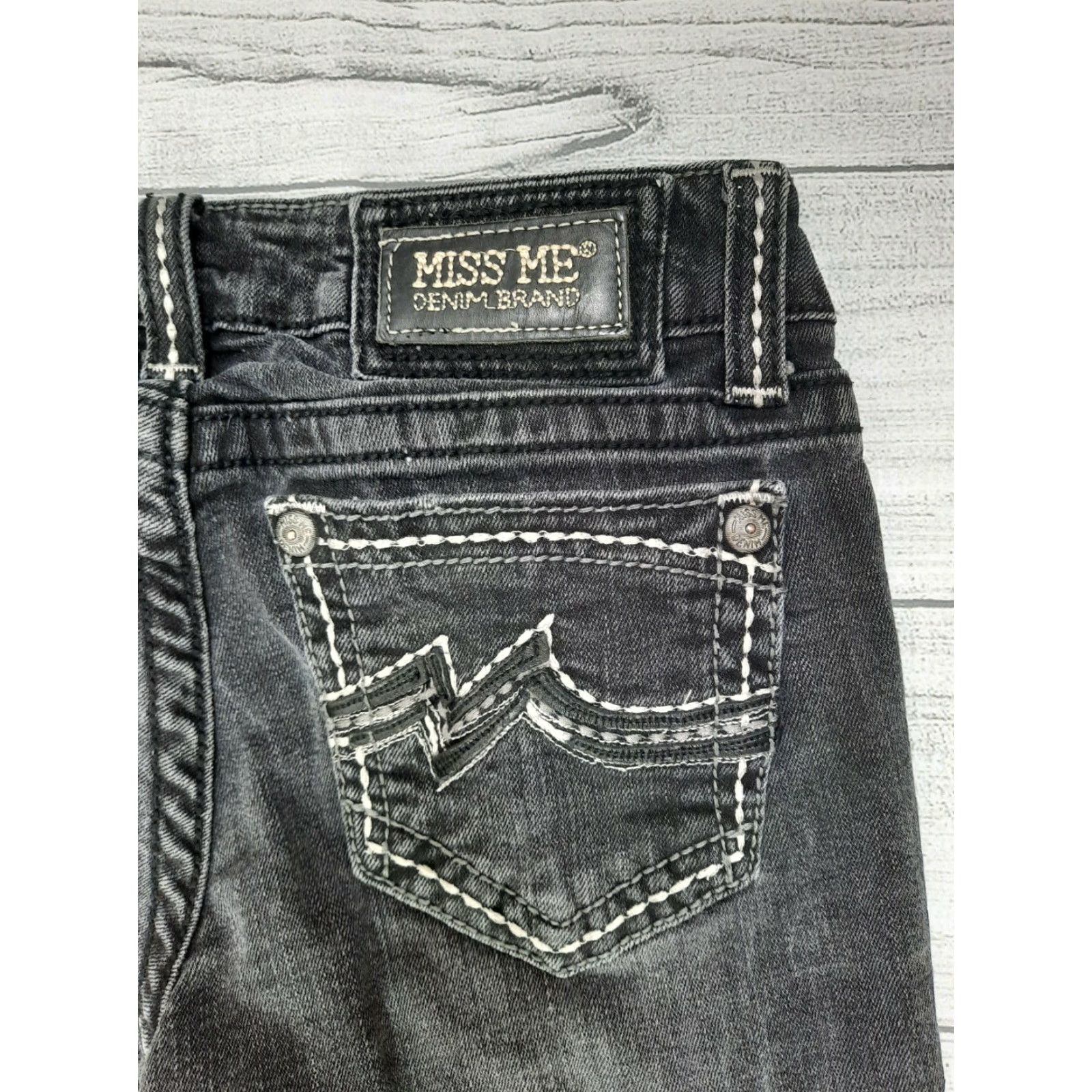 Miss Me Miss Me Denim Women’s Skinny Jeans JD103853 27 Distressed Embellished M2J Blue Denim Size 27" / US 4 / IT 40 - 4 Thumbnail