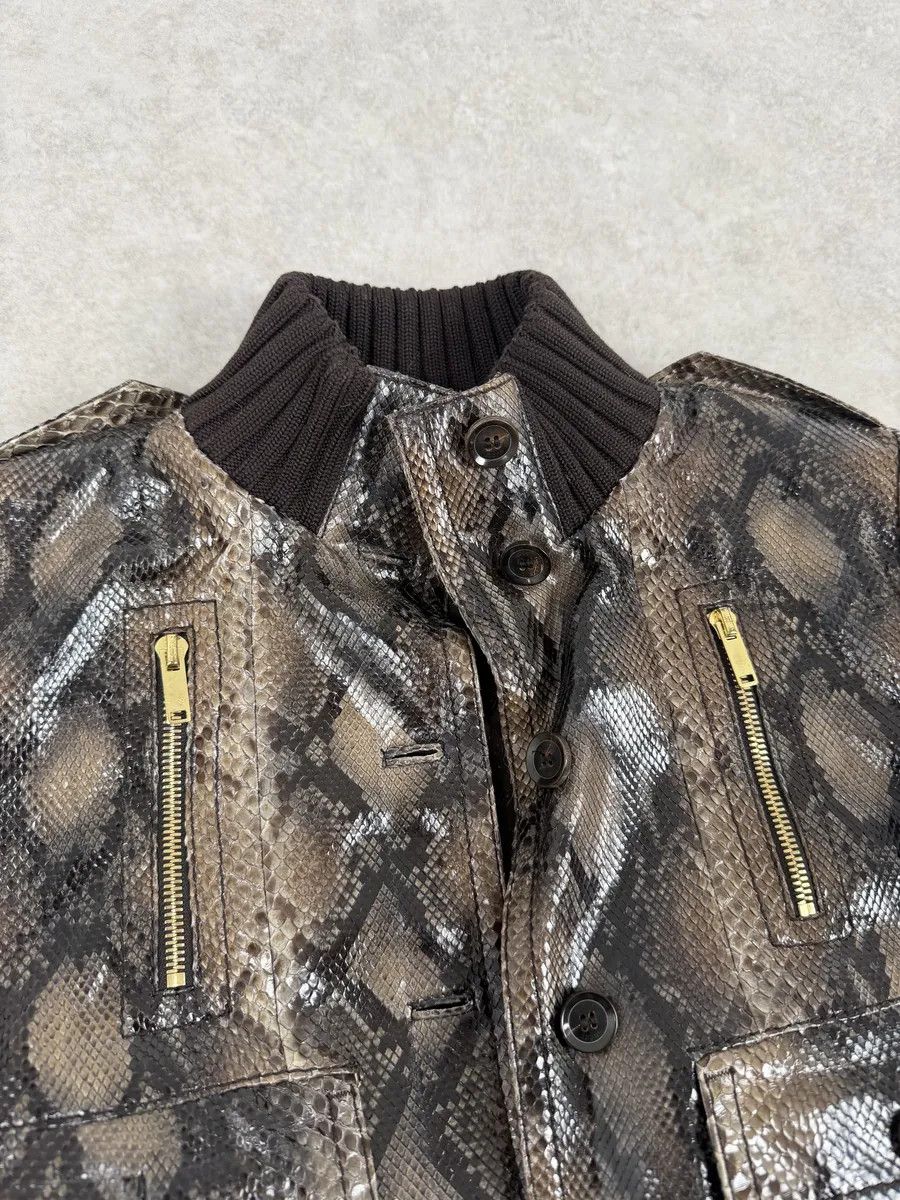 Gucci SS2009 Gucci Madonna Python Leather Jacket by Frida Giannini Size XS / US 0-2 / IT 36-38 - 12 Thumbnail