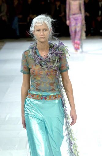 Issey Miyake Issey Miyake Archive SS2001 Runway Iridescent Jacquard Skirt Size 27" / US 4 / IT 40 - 21 Thumbnail
