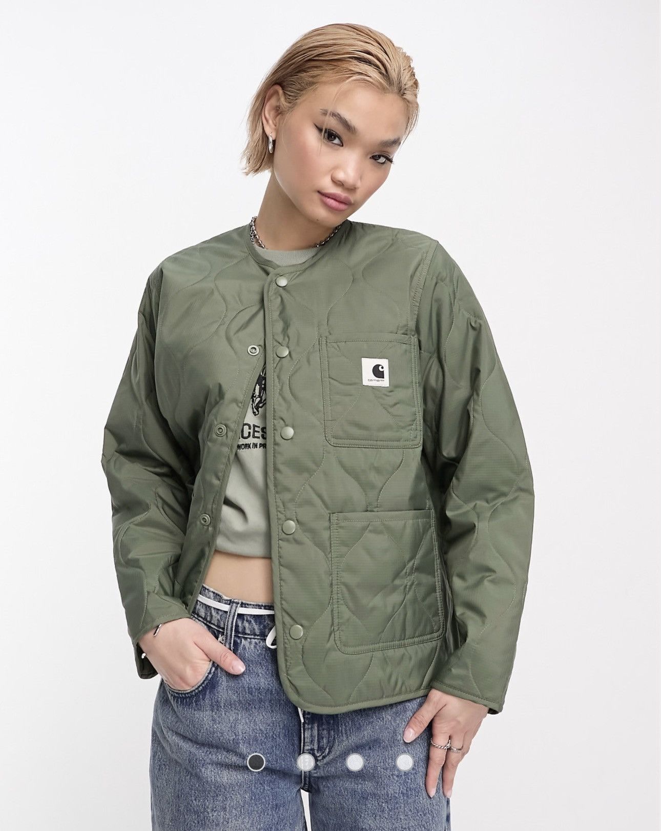 Other Carhartt Wip - Skyler Onion Quilted Jacket Size US L / EU 52-54 / 3 - 4 Thumbnail