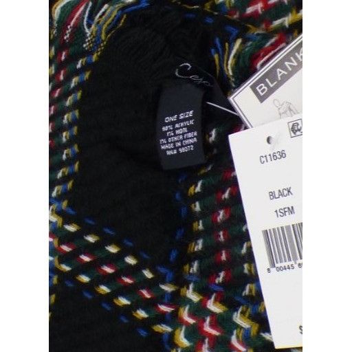 Other Cejon Heritage Plaid Blanket Scarf/ Wrap , 20”x76”, Black Size ONE SIZE - 15 Thumbnail