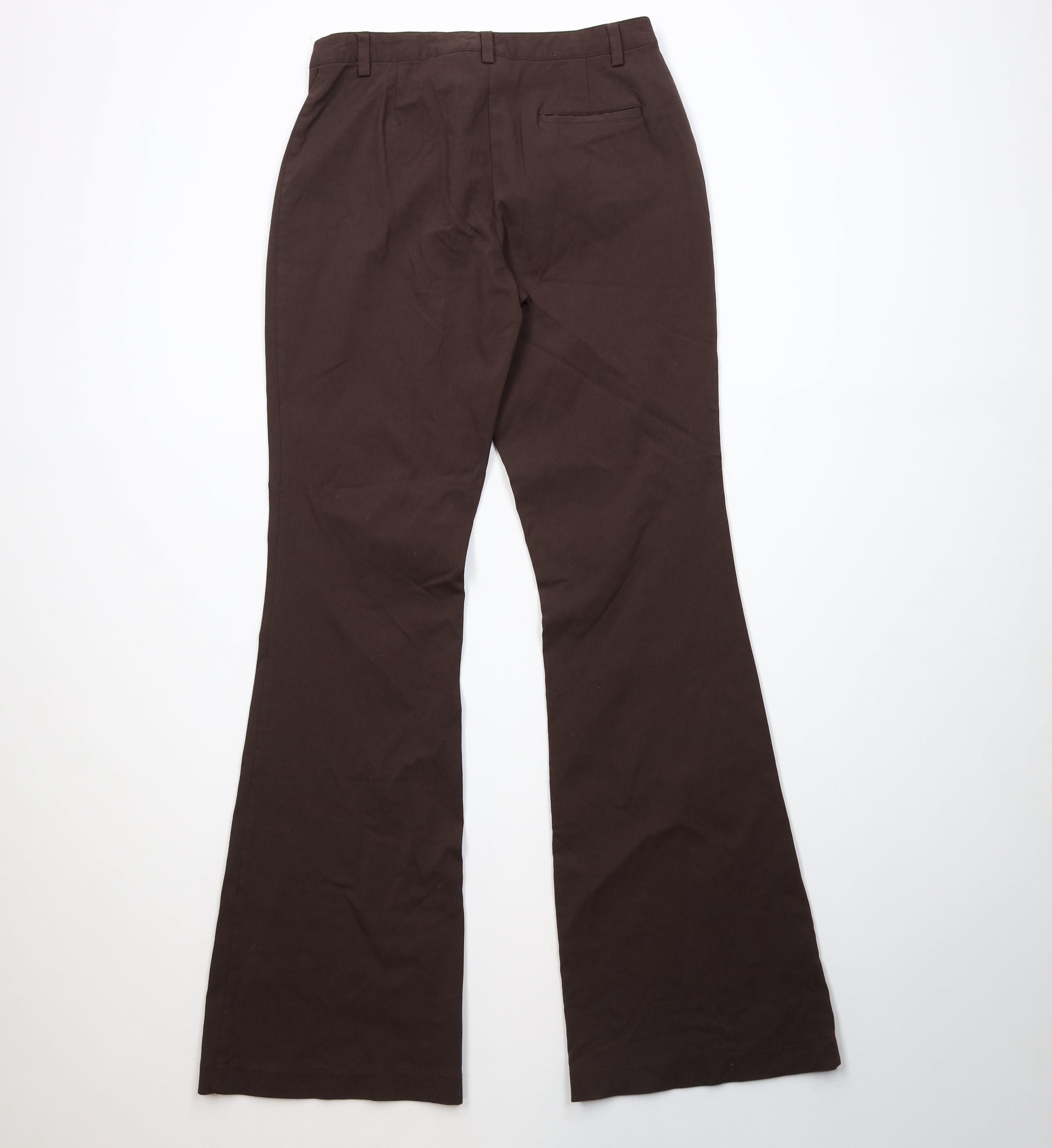 Express Vintage 90s Y2K Express Long Babydoll Stretch Wide Leg Pants Size 30" / US 8 / IT 44 - 10 Thumbnail