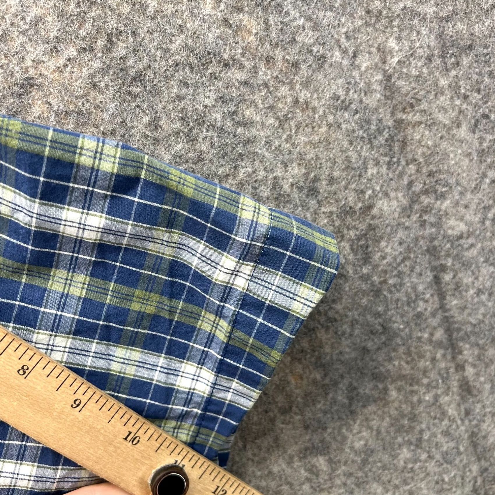 Eddie Bauer VINTAGE Eddie Bauer Shirt Men Large Blue Green Button-Down Short Sleeve Plaid Size US L / EU 52-54 / 3 - 4 Thumbnail