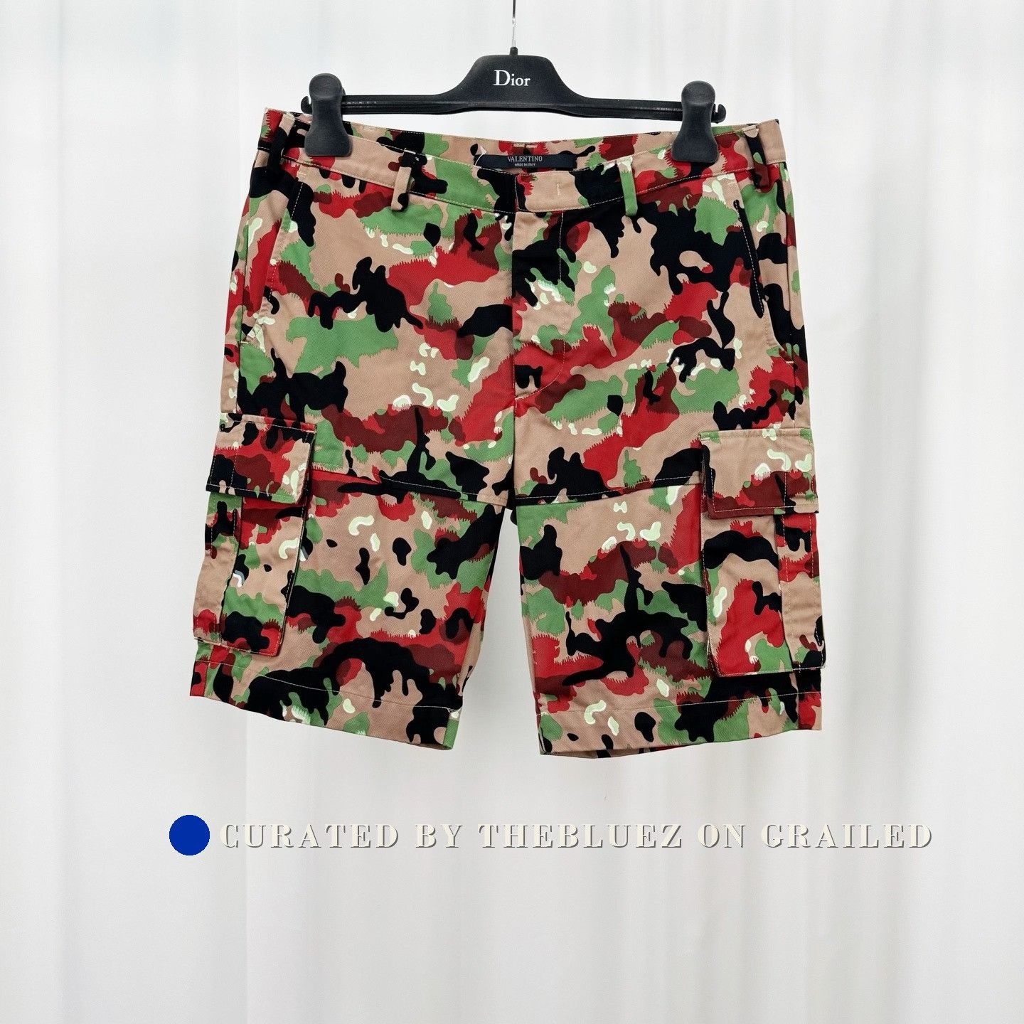 Valentino Valentino Camouflage Cargo Shorts Size US 32 / EU 48 - 1 Thumbnail