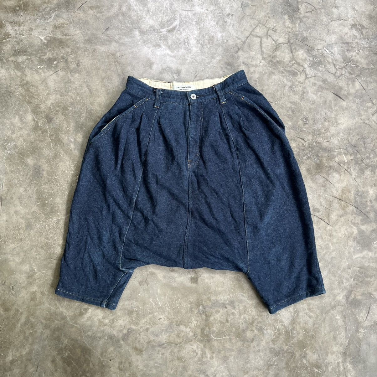 Junya Watanabe Vintage Comme des Garcons Crotch Denim Pants Size US 27 - 1 Thumbnail