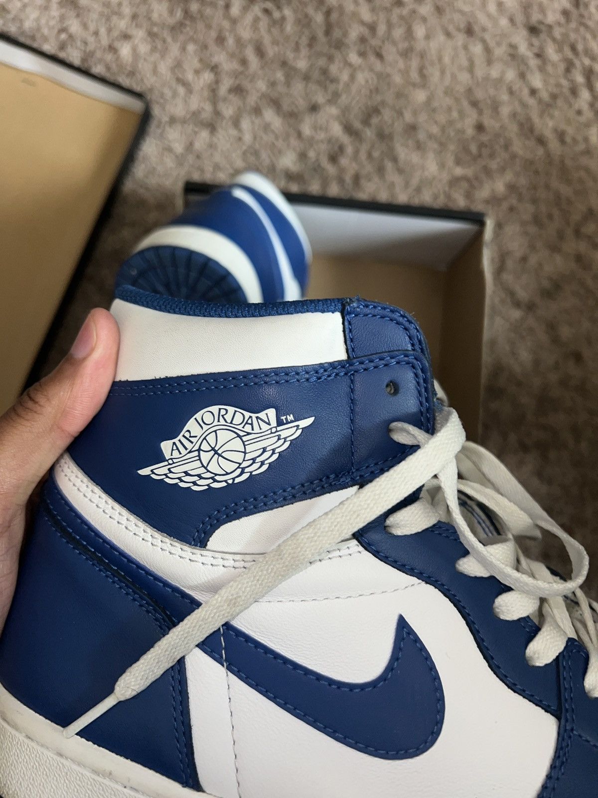 Jordan Brand × Nike Jordan 1 High Storm Blur Size US 12 / EU 45 - 3 Thumbnail
