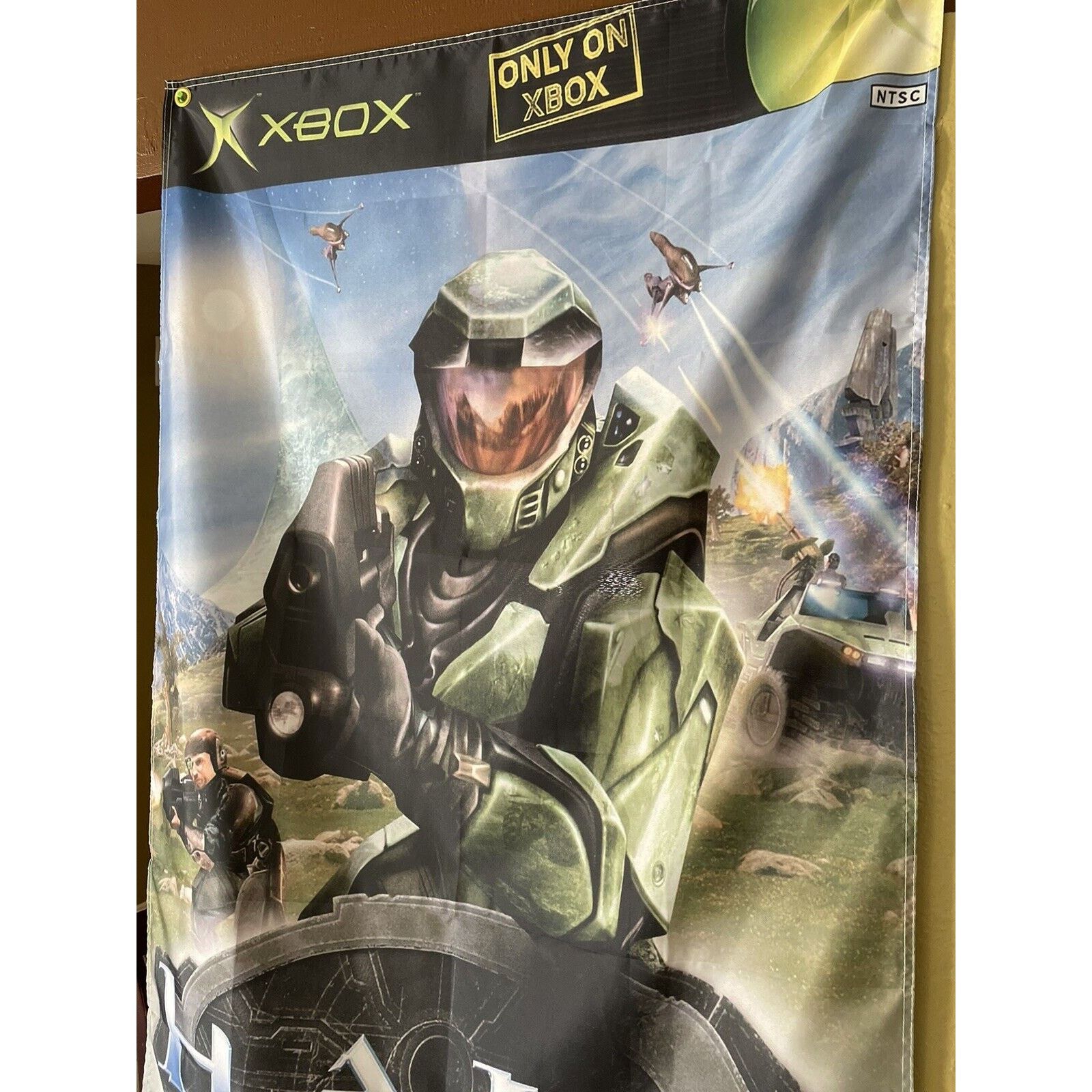 Microsoft Halo Combat Evolved 5ft Flag Microsoft XBOX Master Chief Size ONE SIZE - 2 Thumbnail
