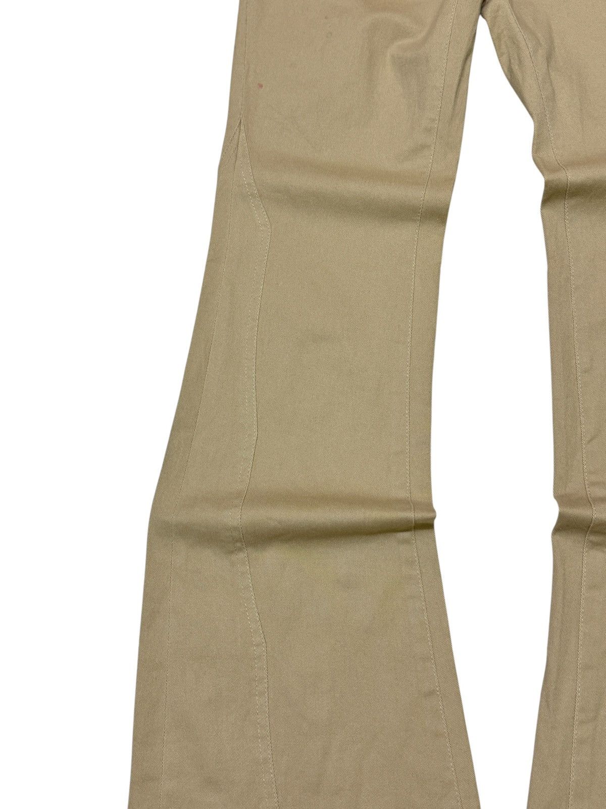 Tornado Mart Y2K Beige Flare Pants with Star Studded Cowboy Aesthetic Size US 26 / EU 42 - 7 Thumbnail