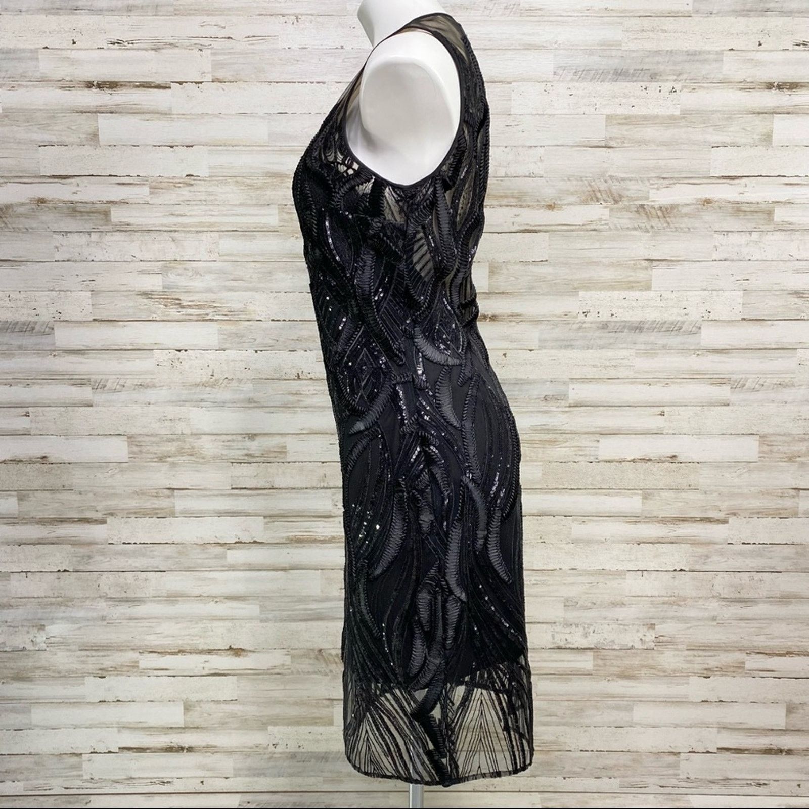 Marchesa Marchesa Notte Runway Collection Sequin Mesh Dress Size 4 Size S / US 4 / IT 40 - 7 Thumbnail