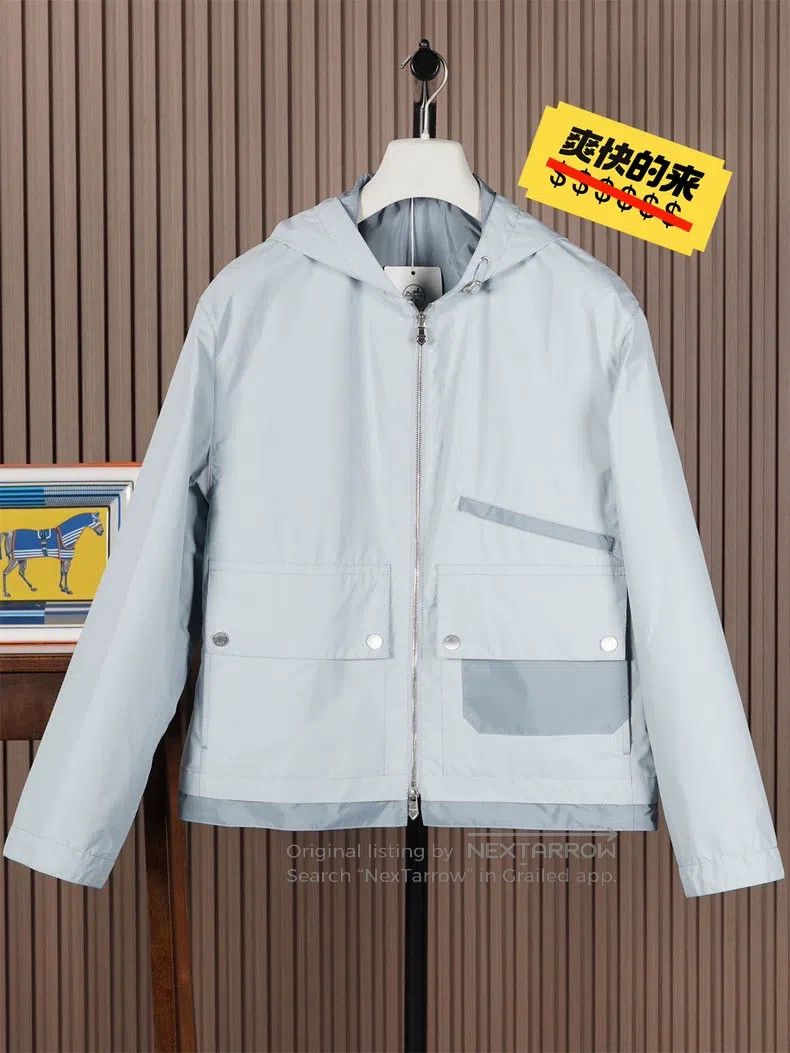 Hermes Hermes Men's 2025 Thin Hooded Windproof Jacket Size US M / EU 48-50 / 2 - 1 Thumbnail