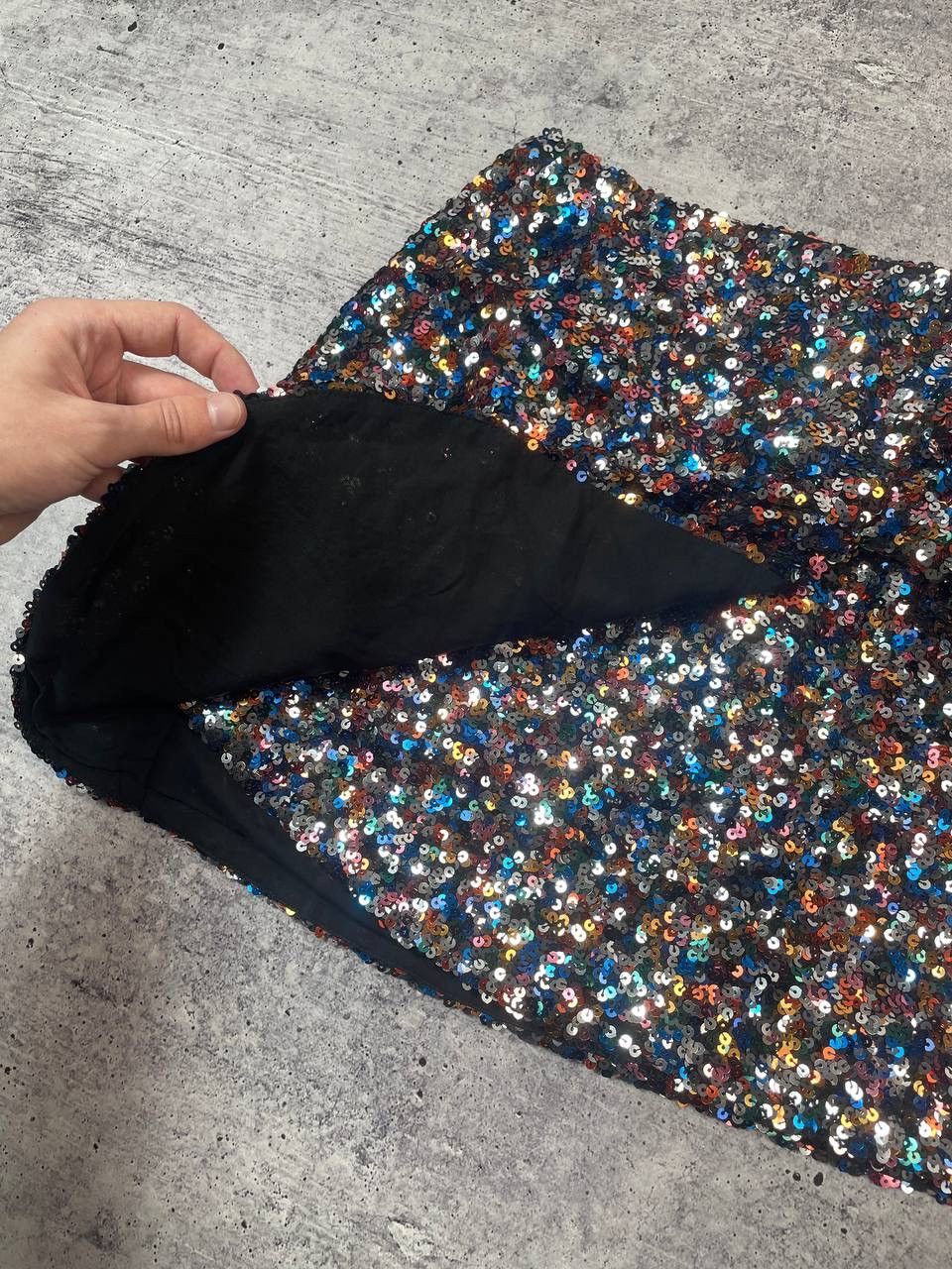 Sezane Sezane Pacome Sequit Mini Skirt Glitter Y2K Size 24" / US 00 / IT 34 - 4 Thumbnail