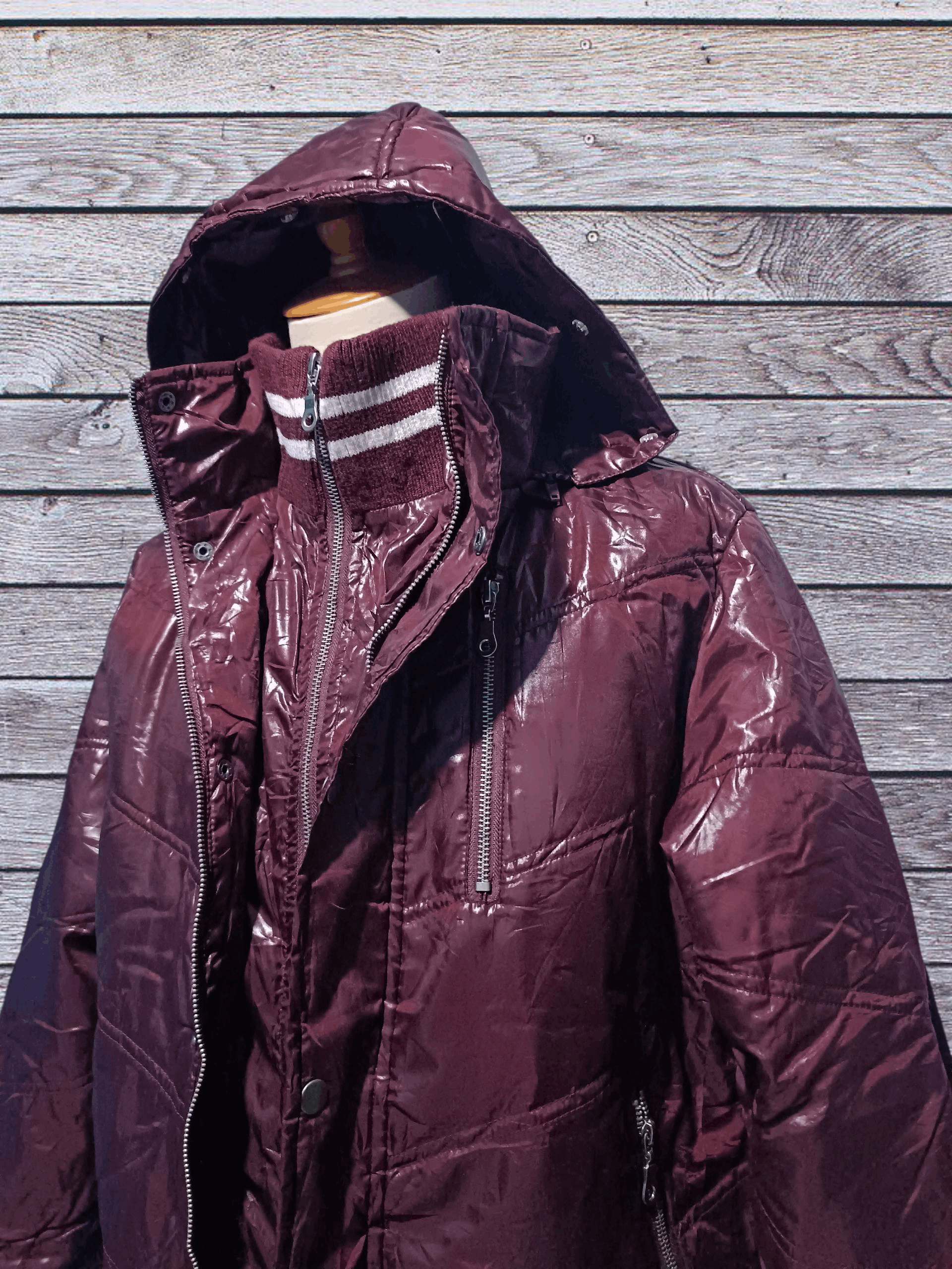 Japanese Brand Nylaus Double Layer Fur Puffer Down Jacket Size US L / EU 52-54 / 3 - 4 Thumbnail