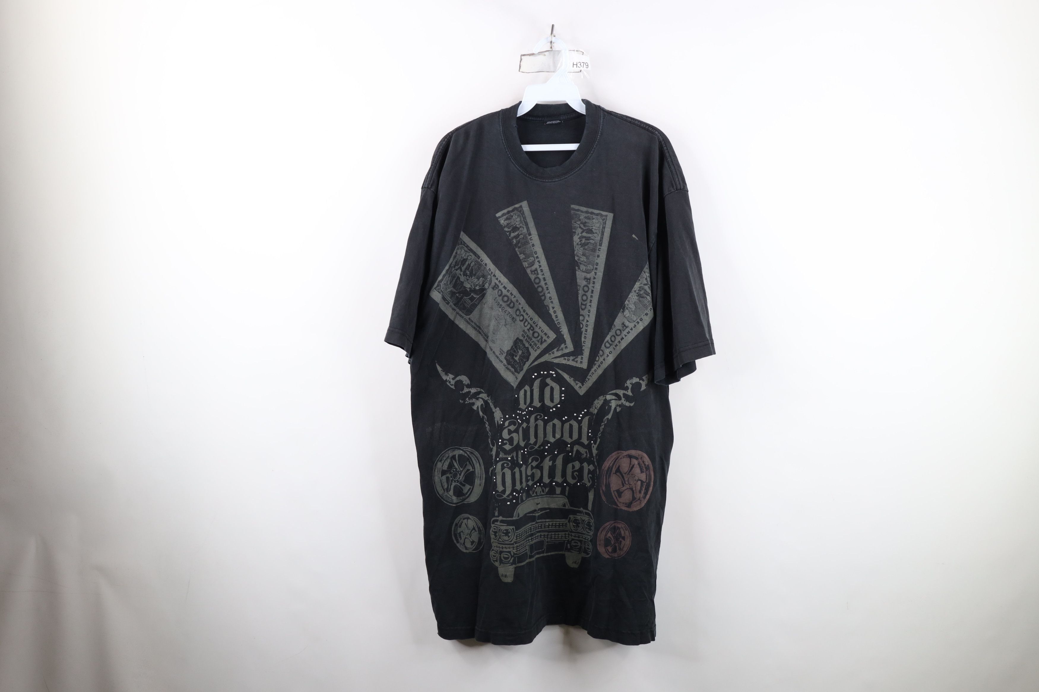 Vintage Vintage Y2K Streetwear School Hustles Rap Hip Hop T-Shirt Size US XXL / EU 58 / 5 - 1 Thumbnail